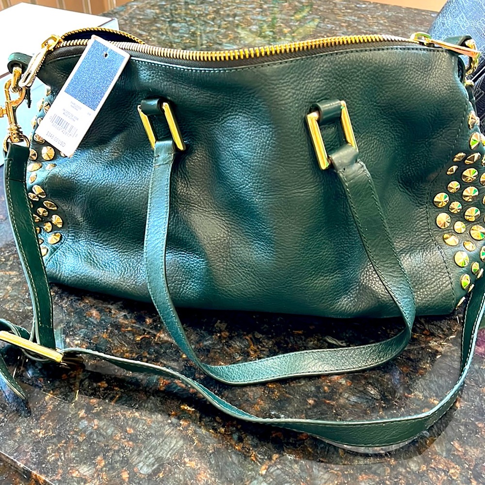 Juicy couture gorgeous large satchel carryall. Deep green. NWT -Vintage